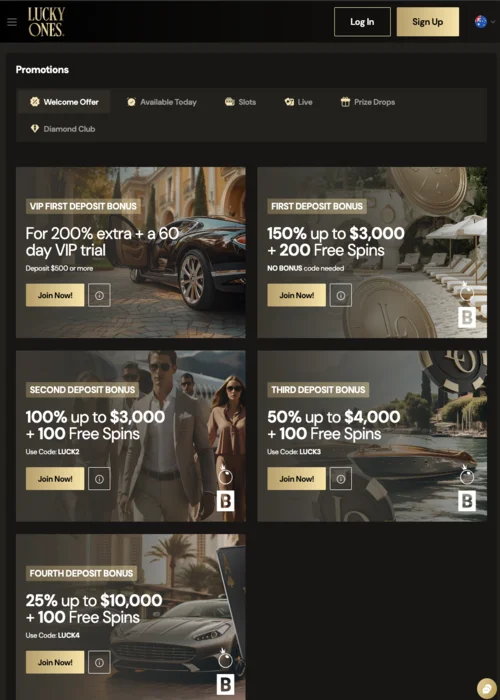 Bonus Lucky Ones Casino<