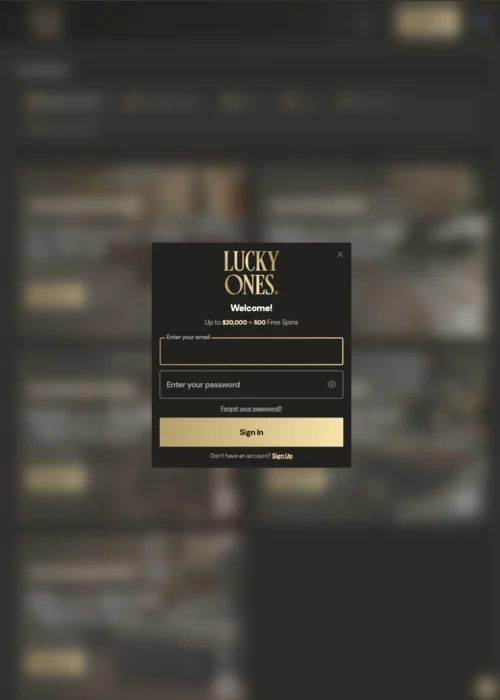 LogIn Lucky Ones Casino<